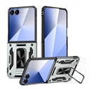 Gigapack Samsung Z Flip8 defender szilikon telefonvédő (ütésállóság, tartógyűrű, mágneses) ezüst
