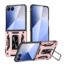 Gigapack Samsung Z Flip8 defender szilikon telefonvédő (ütésállóság, tartógyűrű, mágneses) rozéarany