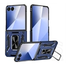 Gigapack Samsung Z Flip8 defender szilikon telefonvédő (ütésállóság, tartógyűrű, mágneses) sötétkék