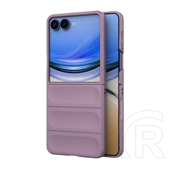 Gigapack Samsung Z Flip8 szilikon telefonvédő (ütésállóság, kameravédő, 3d) lila