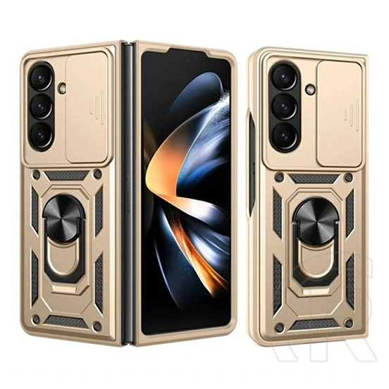 Gigapack Samsung Z Fold8 Ultra defender szilikon telefonvédő (ütésállóság, tartógyűrű, mágneses) arany