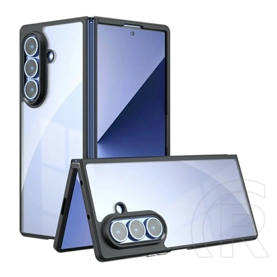 Gigapack Samsung Z Fold8 Ultra szilikon telefonvédő (ütésállóság, átlátszó hátlap) fekete