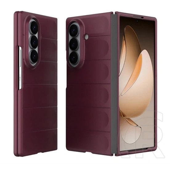 Gigapack Samsung Z Fold8 Ultra szilikon telefonvédő (ütésállóság, kameravédő, 3d) bordó