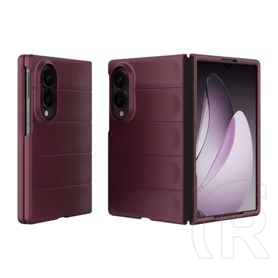 Gigapack Samsung Z Fold8 szilikon telefonvédő (ütésállóság, kameravédő, 3d) bordó