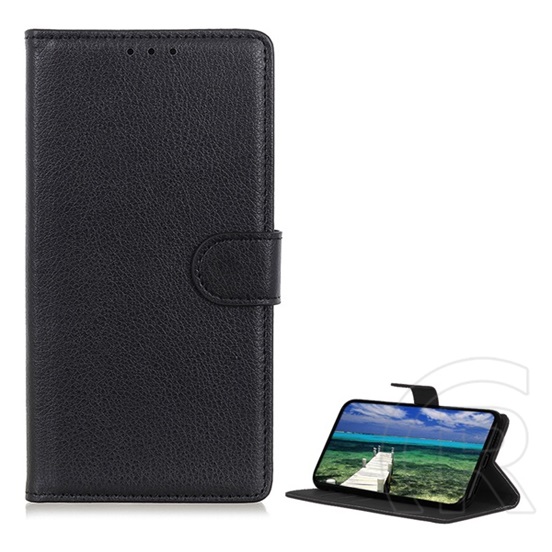 Gigapack Sony Xperia 1 V (XQ-DQ72) tok álló, bőr hatású (flip, oldalra nyíló, asztali tartó funkció, prémium) fekete