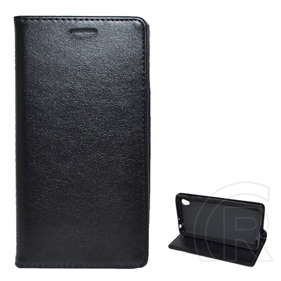 Gigapack Sony Xperia L1 (G3312) tok álló, bőr hatású (Flip, oldalra nyíló, asztali tartó funkció) fekete
