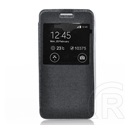 Gigapack Sony Xperia Z5 (E6653) tok álló, bőr hatású (Flip, oldalra nyíló, S-View Cover) fekete