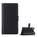 Gigapack Sony Xperia Z5 (E6653) tok álló, bőr hatású (Flip, oldalra nyíló, asztali tartó funkció, prémium) fekete