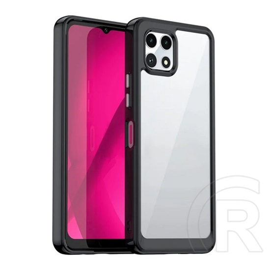 Gigapack T Phone 2 5G szilikon telefonvédő (ütésállóság, átlátszó hátlap) fekete