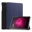 Gigapack T Tablet 5G ( 2023 ) tok álló, bőr hatású (aktív flip, oldalra nyíló, trifold, asztali tartó) sötétkék