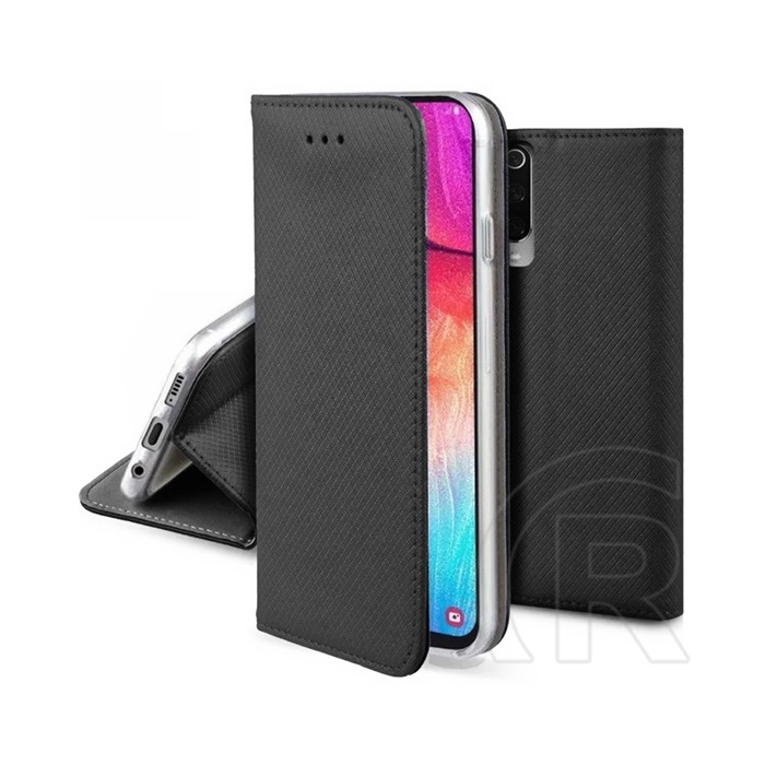 Gigapack Tecno Spark 20 tok álló, bőr hatású (flip, oldalra nyíló, asztali tartó, rombusz) fekete