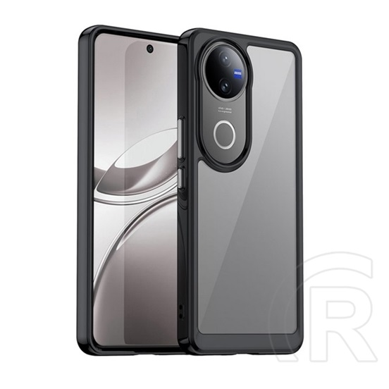 Gigapack Vivo V50 szilikon telefonvédő (ütésállóság, átlátszó hátlap) fekete