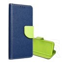 Gigapack Xiaomi 13T Pro tok álló, bőr hatású (flip, oldalra nyíló, asztali tartó, kártyazseb, textil hatás) kék/zöld