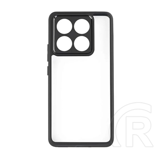 Gigapack Xiaomi 14T Pro szilikon telefonvédő (ütésállóság, átlátszó hátlap) fekete