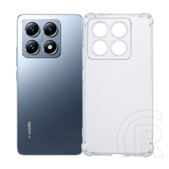 Gigapack Xiaomi 14T Pro szilikon telefonvédő (ütésállóság, légpárnás sarok) átlátszó