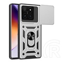 Gigapack Xiaomi 14T defender szilikon telefonvédő (ütésállóság, tartógyűrű, kameravédő) ezüst