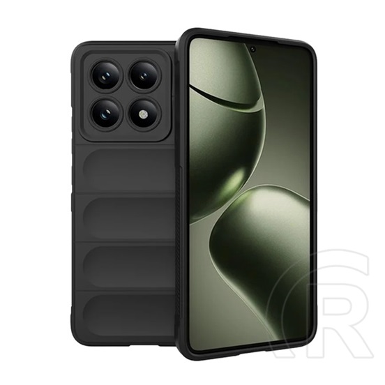 Gigapack Xiaomi 14T szilikon telefonvédő (ütésállóság, kameravédő, 3d) fekete