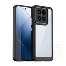 Gigapack Xiaomi 14 5G műanyag telefonvédő (szilikon keret, ütésállóság, átlátszó hátlap) fekete