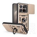 Gigapack Xiaomi 15T Pro defender szilikon telefonvédő (ütésállóság, tartógyűrű, kameravédő) arany