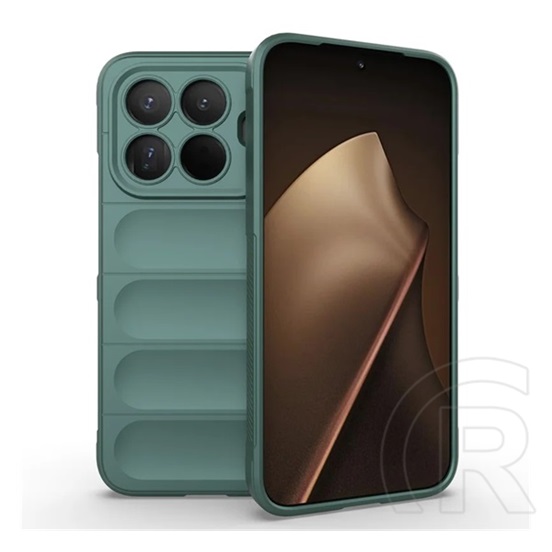 Gigapack Xiaomi 15T Pro szilikon telefonvédő (ütésállóság, kameravédő, 3d) sötétzöld