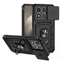 Gigapack Xiaomi 15T defender szilikon telefonvédő (ütésállóság, tartógyűrű, kameravédő) fekete