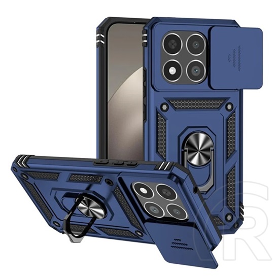 Gigapack Xiaomi 15T defender szilikon telefonvédő (ütésállóság, tartógyűrű, kameravédő) sötétkék