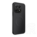 Gigapack Xiaomi 15T szilikon telefonvédő (műanyag hátlap, karbon minta, mágneses) fekete