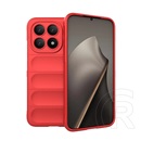 Gigapack Xiaomi 15T szilikon telefonvédő (ütésállóság, kameravédő, 3d) piros