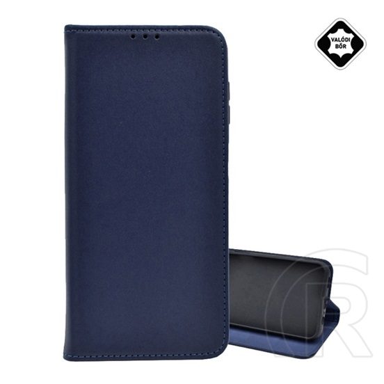 Gigapack Xiaomi 15T tok álló, valódi bőr (flip, oldalra nyíló, asztali tartó) sötétkék
