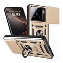 Gigapack Xiaomi 15 defender szilikon telefonvédő (ütésállóság, tartógyűrű, kameravédő) arany