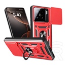 Gigapack Xiaomi 15 defender szilikon telefonvédő (ütésállóság, tartógyűrű, kameravédő) piros