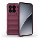 Gigapack Xiaomi 15 szilikon telefonvédő (ütésállóság, kameravédő, 3d) bordó