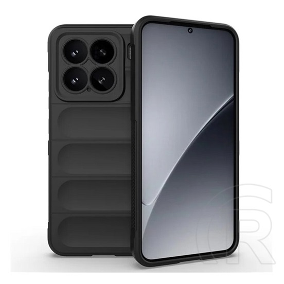 Gigapack Xiaomi 15 szilikon telefonvédő (ütésállóság, kameravédő, 3d) fekete