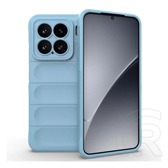 Gigapack Xiaomi 15 szilikon telefonvédő (ütésállóság, kameravédő, 3d) világoskék