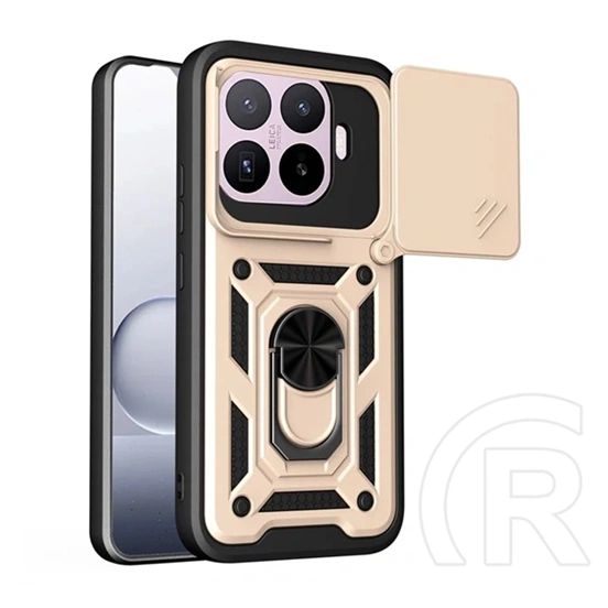 Gigapack Xiaomi 17T Pro defender szilikon telefonvédő (ütésállóság, tartógyűrű, mágneses) arany