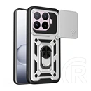 Gigapack Xiaomi 17T Pro defender szilikon telefonvédő (ütésállóság, tartógyűrű, mágneses) ezüst