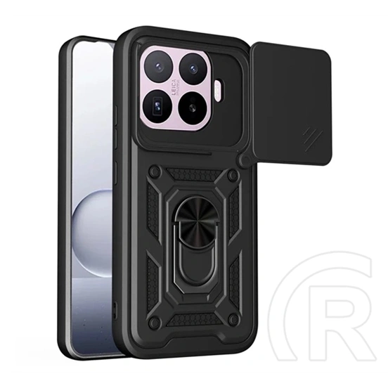 Gigapack Xiaomi 17T Pro defender szilikon telefonvédő (ütésállóság, tartógyűrű, mágneses) fekete