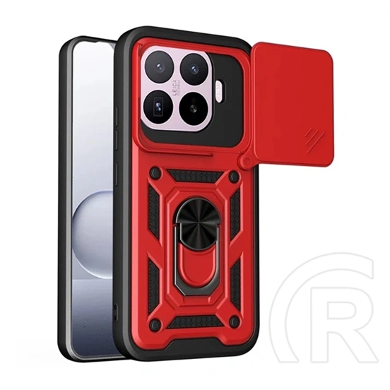 Gigapack Xiaomi 17T Pro defender szilikon telefonvédő (ütésállóság, tartógyűrű, mágneses) piros