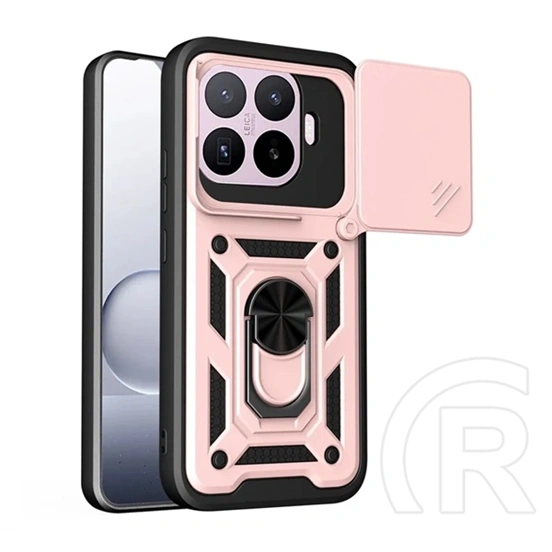 Gigapack Xiaomi 17T Pro defender szilikon telefonvédő (ütésállóság, tartógyűrű, mágneses) rozéarany