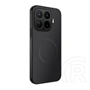 Gigapack Xiaomi 17T Pro szilikon telefonvédő (műanyag hátlap, karbon minta, mágneses) fekete