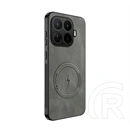 Gigapack Xiaomi 17T Pro szilikon telefonvédő (nappa bőr hátlap, légpárnás sarok, magsafe) sötétszürke