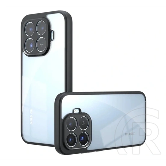Gigapack Xiaomi 17T Pro szilikon telefonvédő (ütésállóság, átlátszó hátlap) fekete