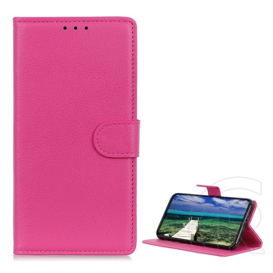 Gigapack Xiaomi 17T Pro tok álló, bőr hatású (flip, oldalra nyíló, asztali tartó, prémium) magenta