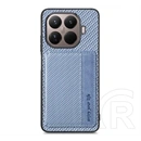 Gigapack Xiaomi 17T Pro védő (ütésálló, bőr hatású, mágneses, kitámasztó, kártyatartó, rfid, karbon minta) sötétkék