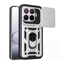 Gigapack Xiaomi 17T defender szilikon telefonvédő (ütésállóság, tartógyűrű, mágneses) ezüst