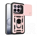 Gigapack Xiaomi 17T defender szilikon telefonvédő (ütésállóság, tartógyűrű, mágneses) rozéarany
