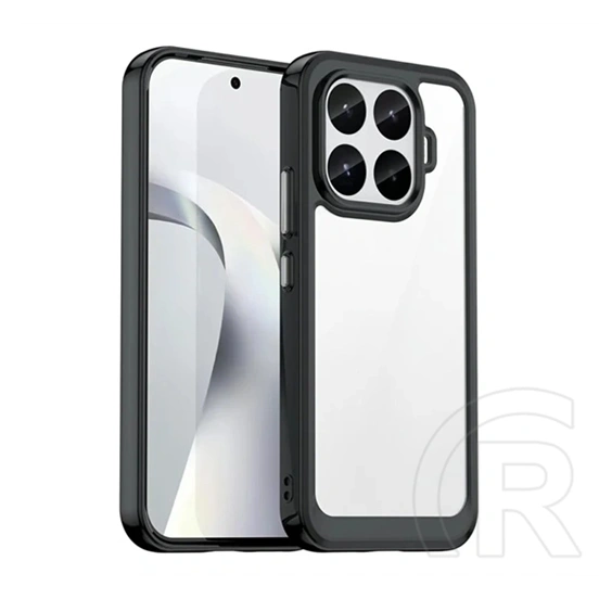Gigapack Xiaomi 17T szilikon telefonvédő (ütésállóság, átlátszó hátlap) fekete