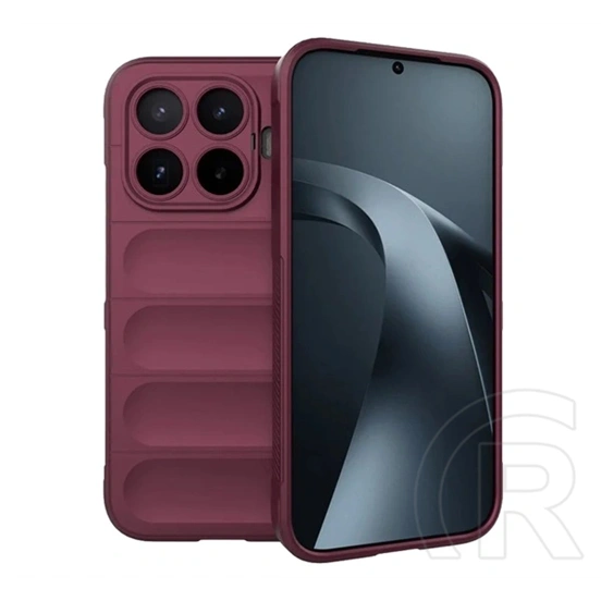 Gigapack Xiaomi 17T szilikon telefonvédő (ütésállóság, kameravédő, 3d) bordó