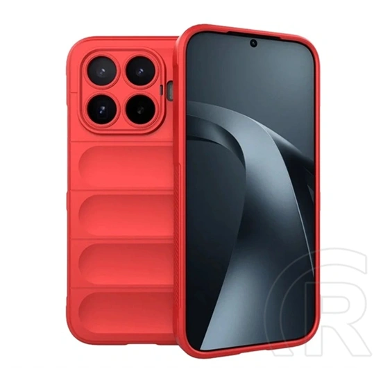 Gigapack Xiaomi 17T szilikon telefonvédő (ütésállóság, kameravédő, 3d) piros