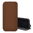Gigapack Xiaomi 17T tok álló, bőr hatású (flip, oldalra nyíló, asztali tartó, mikrofiber plüss belső) sötétbarna